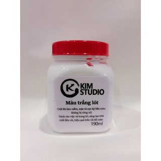 MÀU/ MÀU VẼ/ MÀU TRẮNG LÓT VẼ VẢI CHUYÊN DỤNG 190ML KIM STUDIO