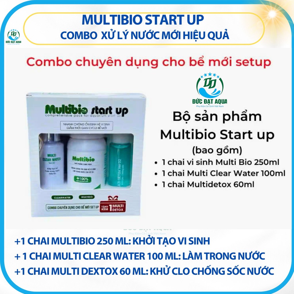Vi sinh Multibio Start Up-Combo 3 LỌ chuyên dụng cho bể cá mới set up Giúp bể cá ổn định nhanh chóng 7