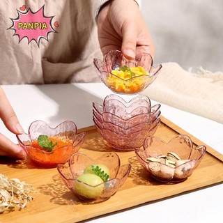 PNPIA Búa Họa Tiết Hoa Anh Đào Nước Sốt Đĩa Nhựa Nhỏ Gia Vị Món Ăn Bát Nước Sốt Kem Đĩa Ăn Nhỏ Boutique