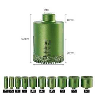 [Fuxin] Dụng cụ khoan khô 20-60mm M10 Mũi khoan kim cương cho bê tông đá cẩm thạch