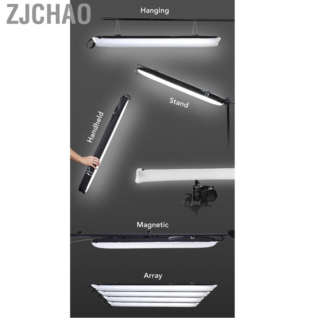 Zjchao Ống đèn LED bơm hơi BI Màu 2700K-6500K TPU để chụp ảnh