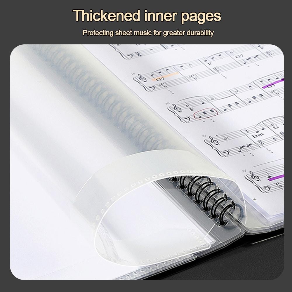 Thư mục nhạc Sheet SNUGHOUSE, có thể sửa đổi Hộp đựng nhạc chống nước, Thư mục phát lại đàn Piano không phản chiếu đa chức năng bền bỉ Nhạc sĩ