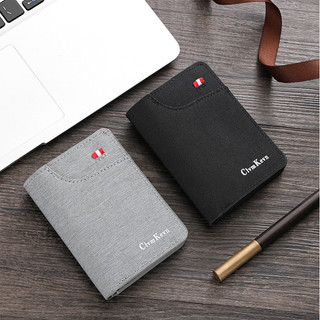 Ví Mini phong cách kinh doanh dành cho nam Ví đa năng đa chức năng Ví gấp đôi ngắn