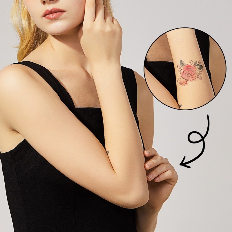 5 Miếng Dán Che Khuyết Điểm Hình Xăm - Birthmark Hide Tapes - Miếng Dán Che Sẹo - Kem Hỗ trợ giảm mụn - Hình Xăm Giả Cơ Thể - Trang Trí Nghệ Thuật DIY - Vô Hình, Chống Thấm Nước, Mô Phỏng