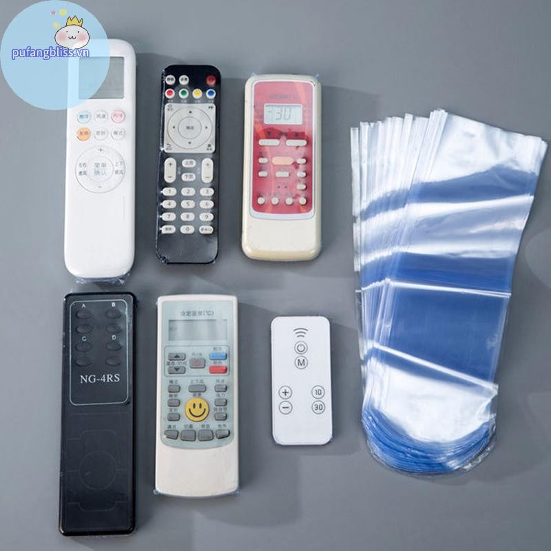 Pufangbliss Túi Phim Co Nhiệt Trong Suốt Cho TV Box Video Từ Xa Chống Thấm Nước Chống Bụi VN