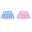 Pealike Nữ Thẩm Mỹ Eo Thấp Xếp Ly Chữ A Váy Ngắn Vintage Checkered In Ren Viền Xù Skater Váy fo