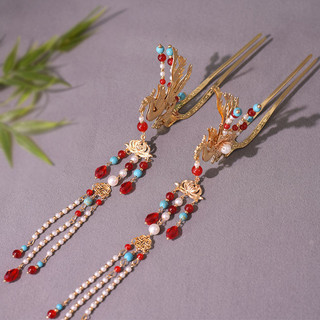 Phong Cách Trung Hoa Phong Cách Cổ Đại Hanfu Năm Phượng Hoàng Vương Miện Tóc Phượng Hoàng Kẹp Tóc Rồng Phượng Hoàng Áo Mũ Đội Đầu Cô Dâu Đám Cưới Mũ Đội Đầu 10.26