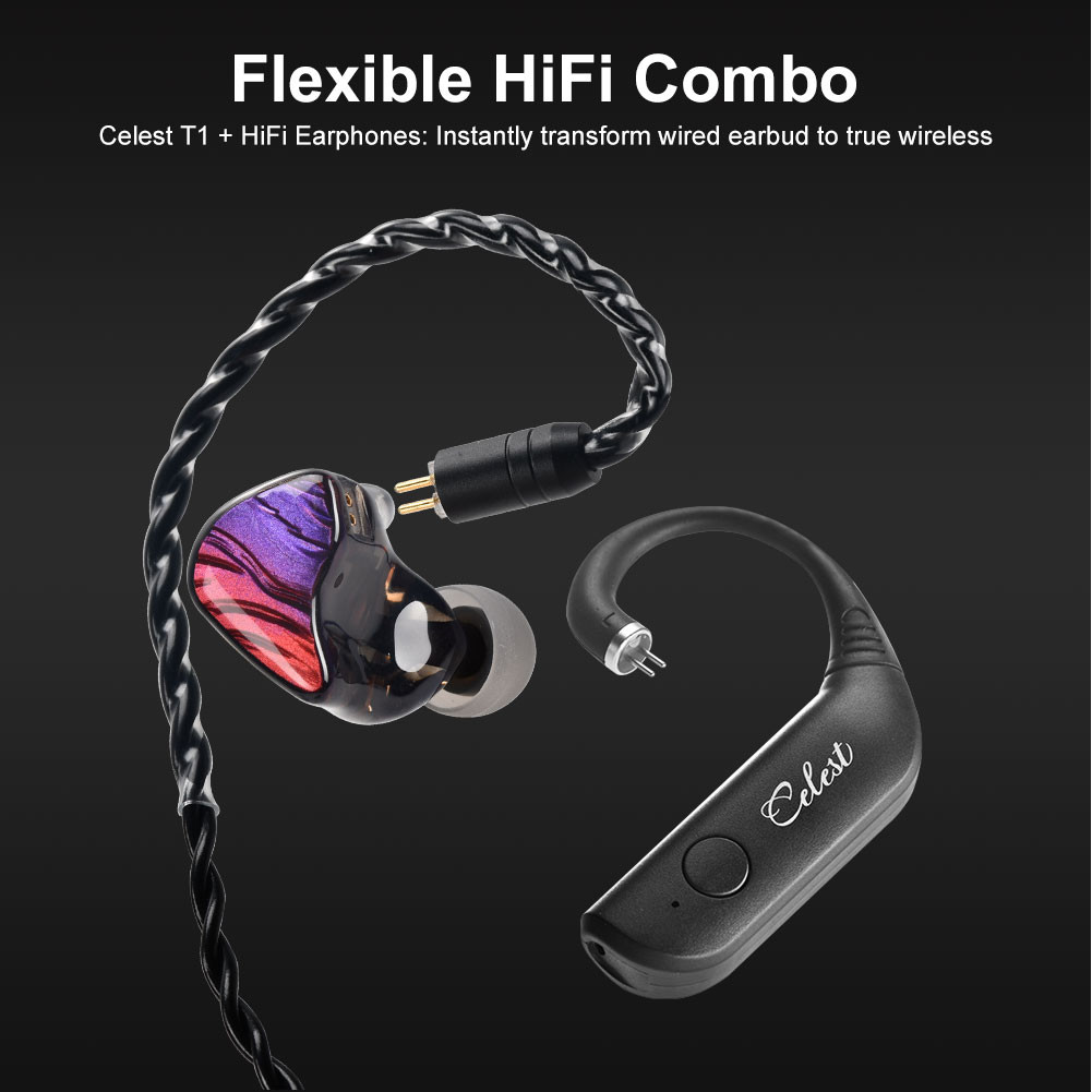 Tai nghe không dây Kinera Celest T1, màn hình trong tai, âm thanh HIFI, phù hợp thể thao và chơi game
