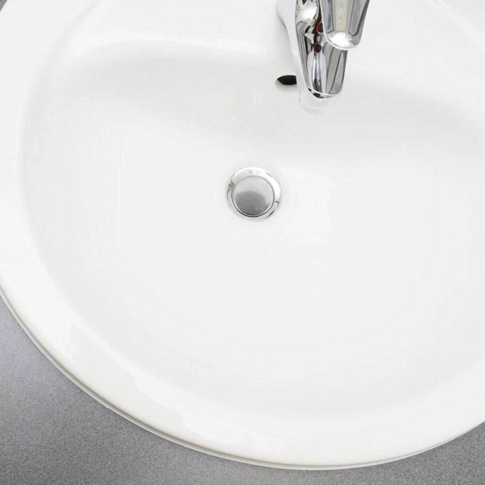 [Smellshi] Chậu tắm bồn rửa 35mm Chất thải dễ dàng nhấp vào Khóa cắm đẩy bằng thép không gỉ