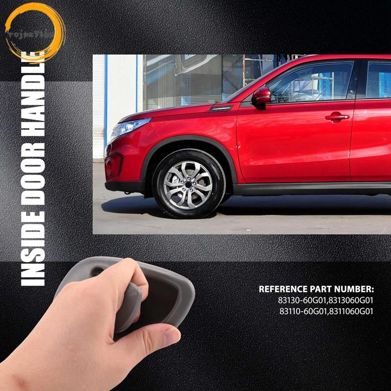 4 Bên Trong Tay Nắm Cửa Phía Trước Phía Sau Bên Trái Phải Cho Suzuki Grand Vitara Xám 95-01 83130-60G01 83110-60G01