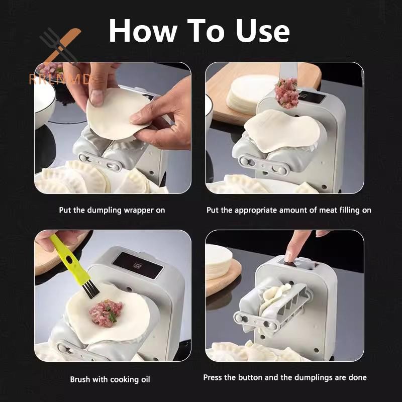 Rrlnmd Máy Làm Bánh Bao Điện Tự Động Máy Làm Bánh Bao Nhà Tự Động Tạo Mẫu Nhanh Khuôn Nhà Bếp Nhà Hàng Nhà DIY MỚI