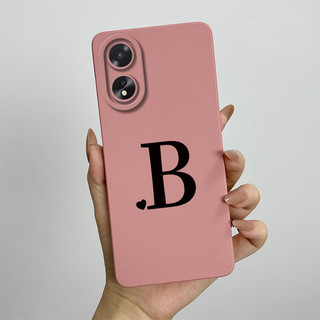 Dành Cho OPPO A18 A38 2023 Ốp Lưng Bảo Vệ Ống Kính Chữ Cái Ban Đầu Dễ Thương Chống Sốc OppoA18 A38 4G CPH2579 CPH2591 Vỏ Điện Thoại Silicon Mềm