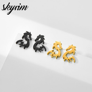 Skyrim Nữ Bông Tai Hình Rồng Thiết Kế Nhẫn Trang Sức Thời Trang Cho Nữ & Bé Gái 2024 Năm Rồng