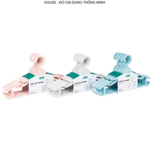 SET 10 Móc Quần Áo Size Trung Giữ Form Cực Tốt Chính Hãng Việt Nhật (mã 2819)