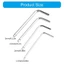 Btsg 4 Miếng Mini Lục Giác Lục Giác Lục Giác Lục Giác Lục Giác Allen Cho Bộ Chìa Khóa Cờ Lê Tay Cờ Lê Micro Lục Giác 1 5MM 2 5MM 3MM