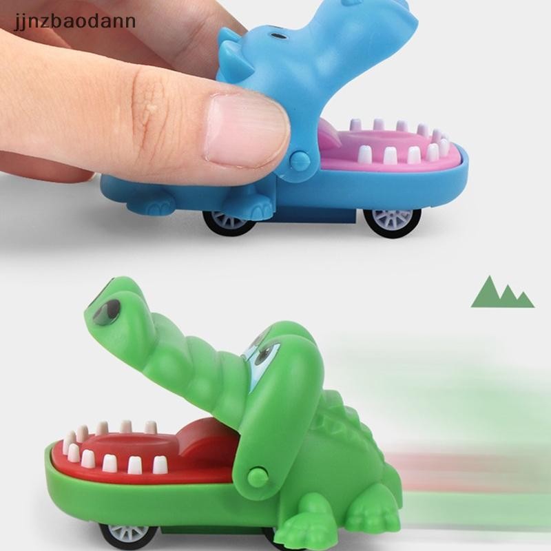 [JJNZDD] Tay Lớn Cá Sấu Miệng Kéo Lại Xe Hoạt Hình Hippo Puppy Kéo Lại Xe Báo Chí Răng Cắn Ngón Tay Tricky ELWW