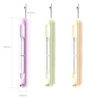 TREDDING491 Threading Needle Threader, Needlework Thêu Chữ Thập Tay May Dụng Cụ Đặc Biệt, Phụ Kiện May DIY 2in1 Đa Năng Chọn Chỉ Tẩy