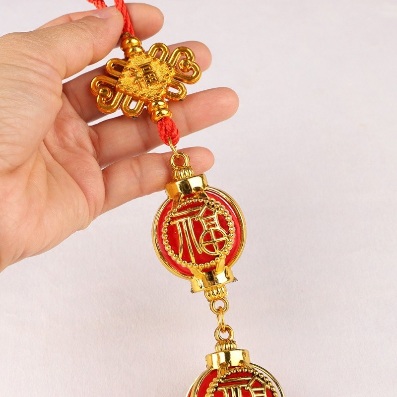 Mới Trung Quốc Lễ Hội Mùa Xuân Mới Treo Mặt Dây ChuyềnLanterns Treo Đồ Trang Trí Cây Cảnh May Mắn Trang Trí Sân Vườn