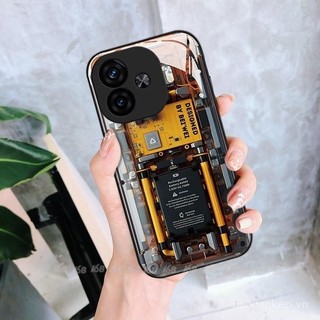 Qoo Z9 z9x Ốp Turbo iqoo Z9 z9x 5g Ốp điện thoại chống sốc kèm Camera Ốp bảo vệ ống kính bảng mạch điện thoại pcba cho nam sinh viên q86y