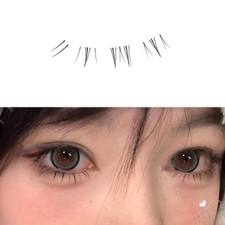 IOIIK Lông mi phân đoạn dưới DIY 5-6mm Wispy dưới lông mi giả