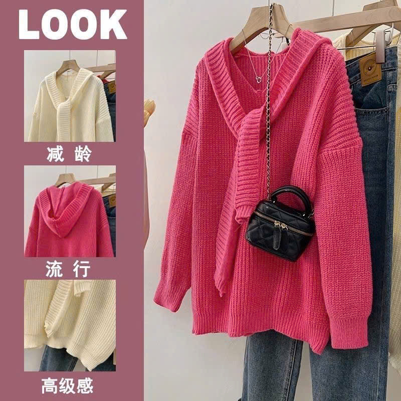 Áo len cách điệu dáng dài phối mũ phong cách thời trang hàng loại 1 hottrend XIMIMI SP243