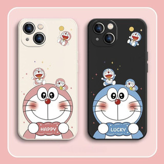 Ốp điện thoại Doremon hoạt hình dễ thương cho iPhone16 / 15 / 14 / 12 / 11 / 13 PRO MAX / PLUS / Mini / X XS XR 6 / 7 silicon lỏng bảo vệ toàn diện vỏ mềm chống rơi chống sốc