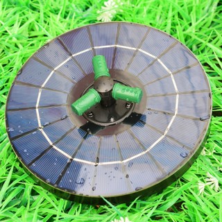 Máy bơm đài phun nước năng lượng mặt trời đầy màu sắc 6W với 360°Vòi phun xoay RGB LED Light Máy bơm nước năng lượng mặt trời có pin Tự động tắt Đài phun nước nổi 9 Inch cho vườn tắm chim ao nhỏ