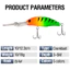 1 Mồi Câu Cá Crankbait 10cm / 10g Với Lưỡi Dài Lặn Sâu Minnow Wobblers Mồi Cứng Nhân Tạo Swimbait Phụ Kiện Câu Cá.