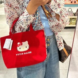 Túi xách mèo con dễ thương Túi vải nhung dung tích lớn dành cho nữ