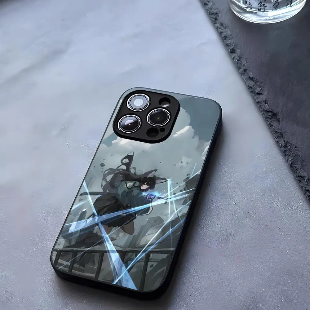 BK-2 Hoshimi Miyabi Ốp Điện Thoại Kính Cường Lực Cho iPhone 13 14 16 12 17.35 11 Pro XS Max Plus Mini X XR SE2020 Coque