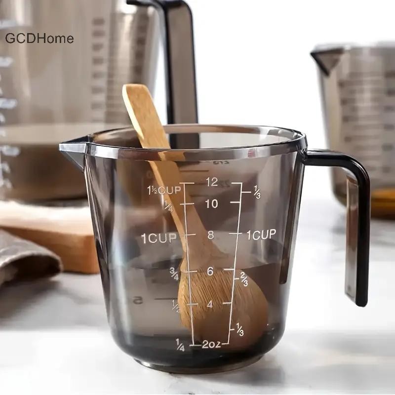 Gcdhome 1 Cái Nướng Chất Lỏng Cốc Đo Cân Cốc Nhựa Đo Âm Lượng Cốc Nhà Bếp Dụng Cụ Nướng Bánh 150 / 300 / 600 / 1000ml HOT