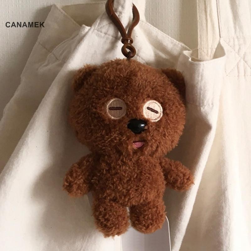 Canaanek 1 Hoạt Hình Gấu Nhỏ Có Mũ Trùm Đầu Búp Bê Móc Khóa Mặt Dây Chuyền Sang Trọng Búp Bê Móc Khóa Ba Lô Mặt Dây Chuyền Phụ Kiện Quà Tặng Cho Trẻ Em CSF