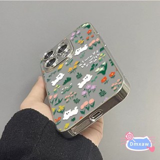 Ốp Điện Thoại Hoa Gương Mạ Điện Cho Huawei Nova 13 13i 12i 11i Y91 Y90 Y72 Y70 Y61 12 11 10 9 8 7 6 5 5i Pro SE 5G 4G Vỏ Toàn Màn Hình Chạy Chó Chống Sốc