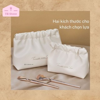 Túi Đựng Mỹ Phẩm Da PU Nắp Nam Châm Twinkle Little Star - Sang Trọng, Tiện Lợi
