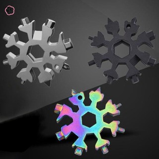 Cờ lê bông tuyết đa chức năng Cờ lê hình bông tuyết đi xe đạp 18 trong 1 cho dụng cụ EDC ngoài trời