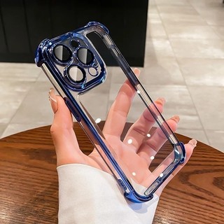 Ốp Điện Thoại Mạ Trong Suốt Cho Xiaomi Redmi Note 14 13 12 Pro Plus A3 Bảo Vệ Camera Túi Khí Chống Sốc Vỏ Silicon Mềm