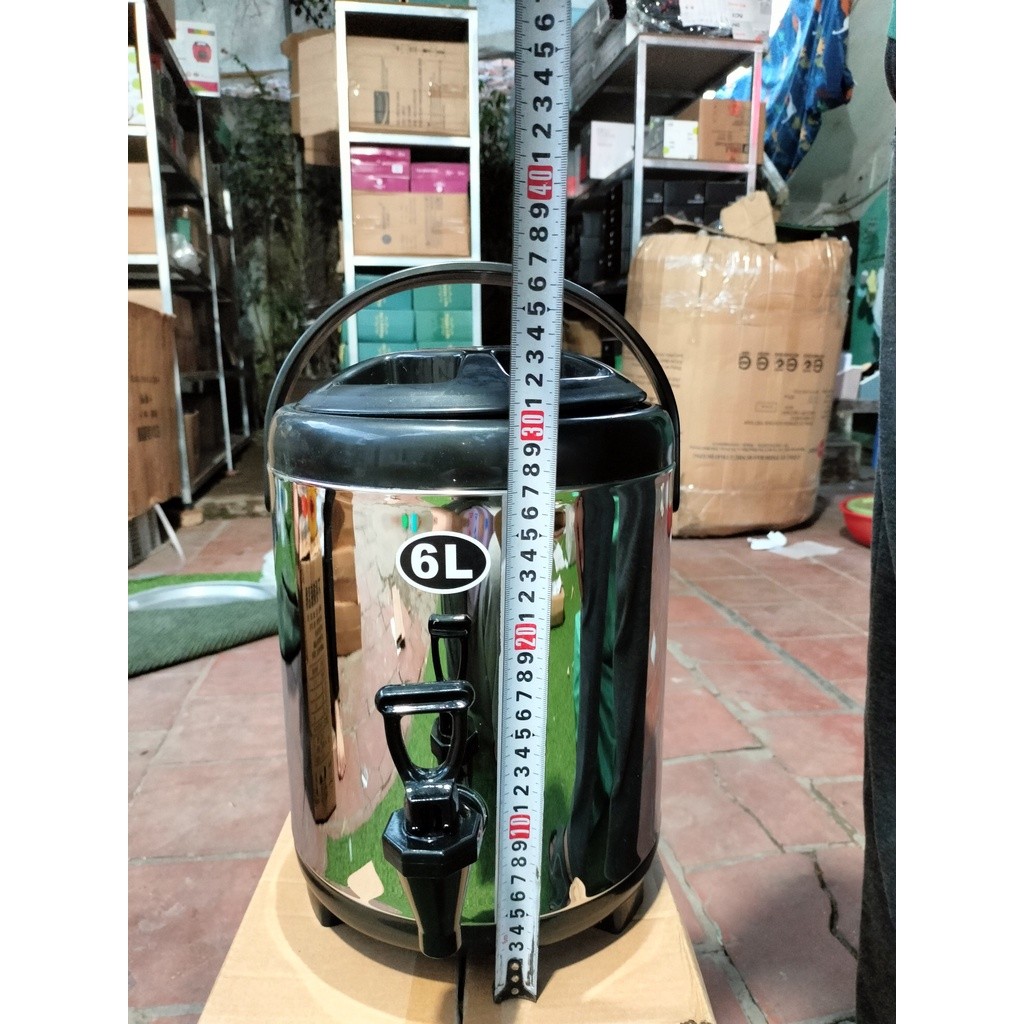 Bình ủ trà giữ nhiệt 10L loại 1 xịn, Bình nước giữ nhiệt inox 304 6L 8L 10L 12L có vòi chuyên dụng pha trà cao cấp