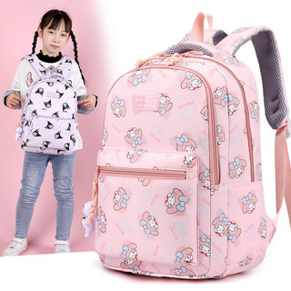 2026 Phong Cách Hàn Quốc Hoạt Hình Mới Kuromi Melody Chống Thấm Nước Siêu Nhẹ Giảm Gánh Nặng Ba Lô Học Sinh Nhiều Lớp