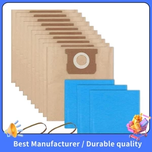 Túi Vac 19-3100 Tương thích với máy hút bụi khô ướt 5 đến 6 Gallon, máy hút bụi khô Phụ kiện dùng một lần và tái sử dụng