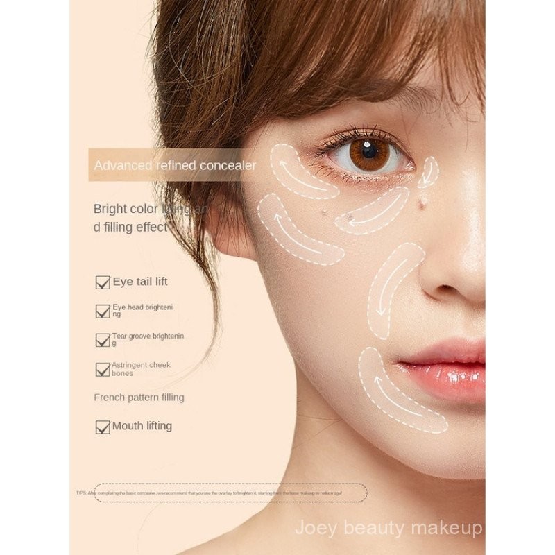 Kem che khuyết điểm Judydoll che phủ các điểm với bút che khuyết điểm lỏng sáng YIWU