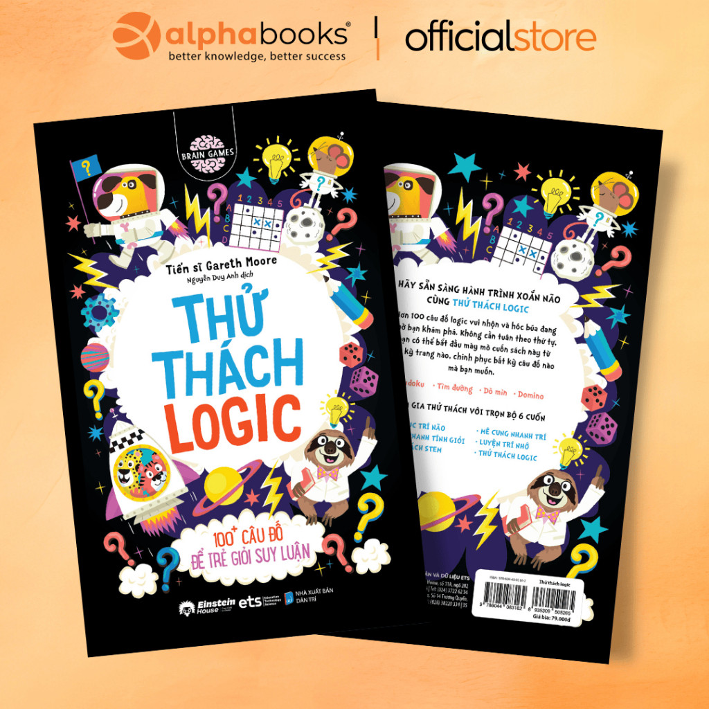 Sách - Lẻ/Combo: Brain Games: Luyện Trí Nhớ + Mê Cung Nhanh Trí + Tư Duy Logic (ETS)