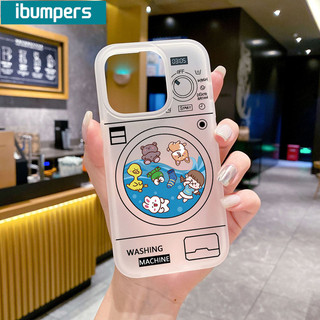 ibumpers Ốp Lưng iPhone Hàn Quốc Cute Hoạt Hình Họa Tiết Ốp Điện Thoại Trong Suốt Mềm TPU nhám Mờ Mềm Chống Sốc Chống Bẩn Cho Iphone 16 15 14 12 13 11 Pro Max IP 7 8 Plus X XS XR