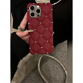 Ốp lưng điện thoại Ốp lưng kim cương thiết kế sang trọng cho Iphone 15 Pro Max 16 Ốp lưng điện thoại có dây đeo sáng bóng lấp lánh cho Iphone 13 11 12 Pro 14 8czb