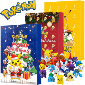 24 Cái / bộ Pokemon Giáng Sinh Mùa Vọng Lịch Pikachu Charizard PVC Nhân Vật Hành Động Hộp Bất Ngờ Sinh Nhật Halloween Đồ Chơi