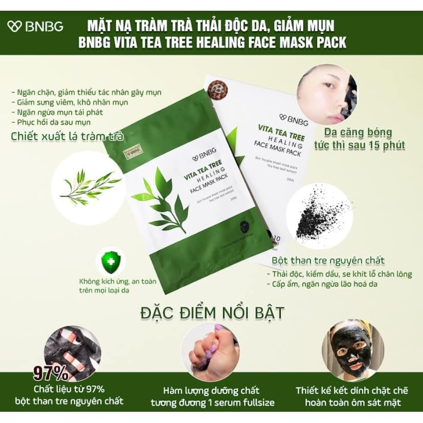 Ảnh Hộp 10 miếng mặt nạ BNBG Vita Genic Jelly Mask 30ml dưỡng trắng, phục hồi, cấp ẩm, ngừa lão hóa 2