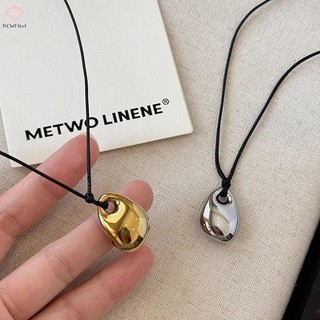 [Pcwkkef] Vòng cổ mặt dây chuyền đậu kim loại đơn giản đa năng dành cho nữ Cô gái Vòng cổ xương đòn thời trang cá nhân Phụ kiện trang sức Quà tặng Mới