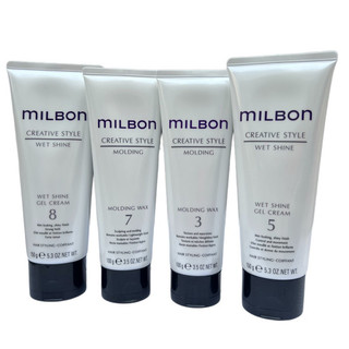 Sáp tạo kiểu và tạo cảm giác ướt tóc Milbon Wet Shine Gel Cream 5 150g [ TN ]