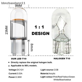 [Bbnzdd] COB Glass W5W Led T10 Đèn Ô Tô 6000K Trắng Ô Tô Ô Tô Biển Số Đèn BVAH