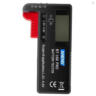 Máy kiểm tra pin ANENG BT-168 PRO Máy kiểm tra loại màn hình kỹ thuật số Máy kiểm tra pin Công cụ chẩn đoán dung lượng pin Máy kiểm tra đa năng Kiểm tra pin nút D C AAA AA