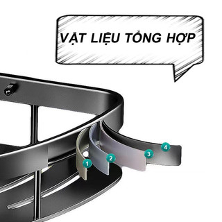 Kệ Góc Nhà Tắm Bằng Keo, Dán tường đựng đồ đa năng, Kệ Dán Tường Chất Liệu Nhôm Không Gỉ Siêu Nhẹ Để Đồ Tiện Lợi